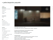 Tablet Screenshot of joelledesjardinspaquette.com